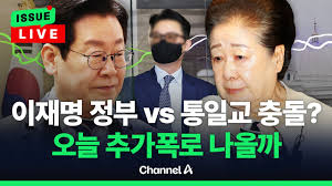 통일교 이재명 연관 의혹 퍼즐 정치 관계 연결 상징 이미지