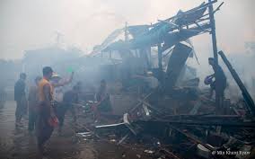 Myanmar military airstrike on civilian hospital war crime concerns international condemnation