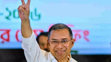 Tarique Rahman returning to Bangladesh after exile symbolizing political transition and power shift