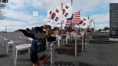 로블록스 플랫폼과 젊은 세대의 정치 인식 변화를 상징하는 장면