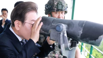 이재명 대통령의 북측 유감 표명과 남북 긴장 관리 메시지를 상징하는 장면