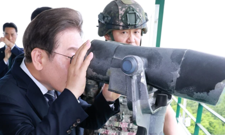 이재명 대통령의 북측 유감 표명과 남북 긴장 관리 메시지를 상징하는 장면