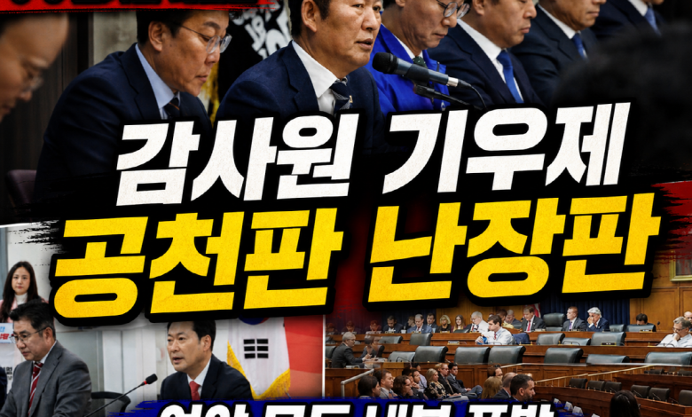 [선거판 기우제] 감사원은 다시 파고, 민주당은 공천 터지고, 국민의힘은 이름만 돌린다