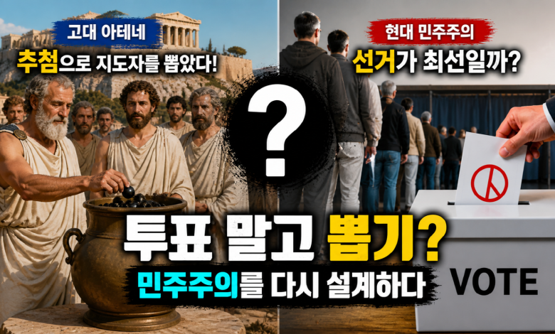 [정치 실험] 선거를 없애고 ‘제비뽑기’?… 민주주의를 다시 설계하자는 위험한 상상