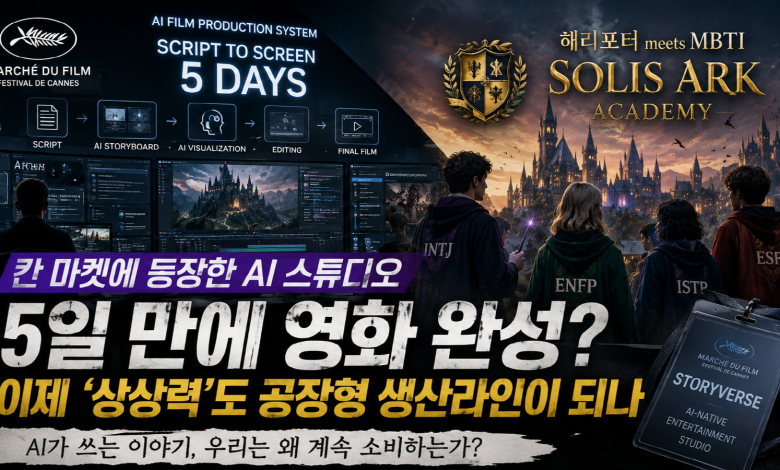 [해리포터 AI]“5일 만에 영화 완성”… 칸에 등장한 AI 스튜디오, 이제 ‘상상력’도 공장형 생산라인이 되나