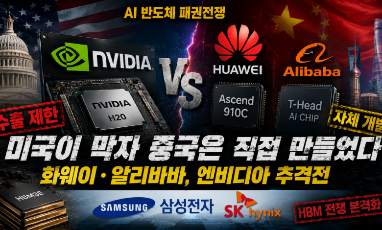 [AI 패권전쟁] 트럼프가 막은 칩, 중국은 직접 만들기 시작했다…화웨이·알리바바의 역습
