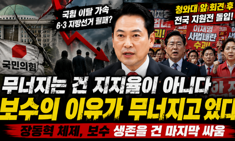 [정치 파수꾼] “국힘은 이미 무너지고 있었다”… 청와대 앞 회견 뒤 시작된 보수의 총력전