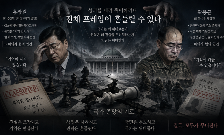 [종합특검의 역설] 증언대가 피의자석으로 바뀌는 순간, 계엄 프레임이 흔들린다