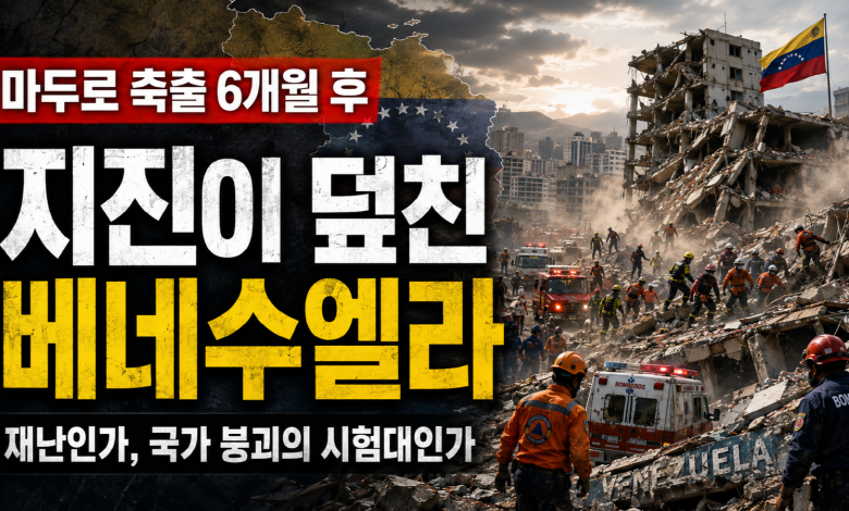 마두로 축출 6개월 만에 덮친 연쇄 강진…베네수엘라, 국가 붕괴의 두 번째 충격