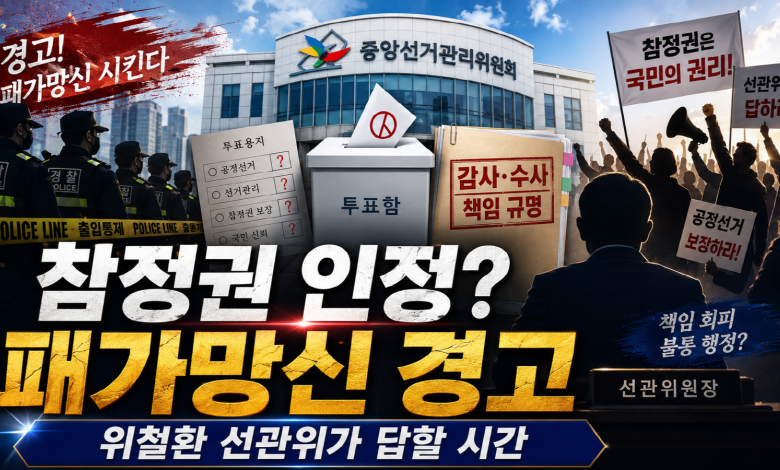 참정권 침해는 인정, 음모론은 엄단…선관위 위철환 체제가 마주한 신뢰의 시험대