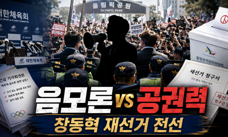 “음모론인가, 참정권인가…왜 하필 지금 체육단체인가…올림픽공원 재선거 집회 둘러싼 여야 정면충돌”