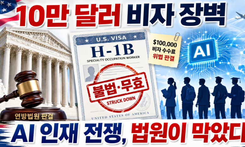 트럼프 H-1B 10만 달러 수수료 위법 판결… 미국은 왜 인재의 문을 닫으려 했나