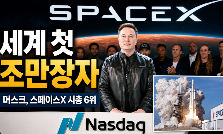 일론 머스크, 세계 최초 ‘조만장자’ 등극… 스페이스X IPO와 2조 달러 우주 자본주의