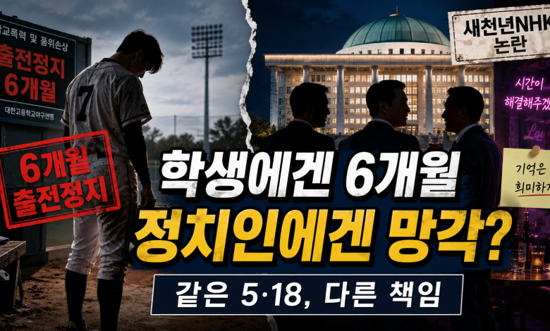 청년 세대는 5·18을 부정하는 것이 아니라, 5·18의 이름으로 과거 권력자만 면죄되는 구조 거부… 배재고 vs 새천년NHK 26년 세월