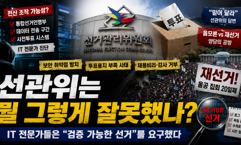 선관위는 뭘 그렇게 잘못했나?…IT 전문가들이 요구한 ‘누구도 믿지 않아도 되는 선거’