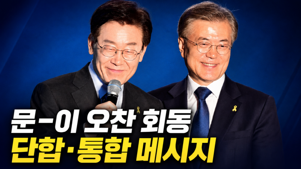 문재인 전 대통령과 이재명 대통령의 오찬 회동은 단순한 친문·친명 화해 장면