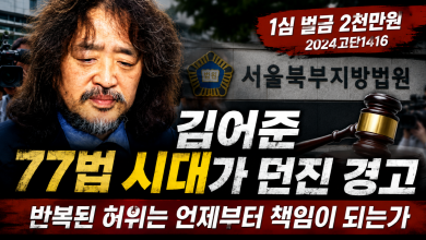 【사건 다시 읽기】김어준 벌금 2천만 원과 77법의 실질적 효과