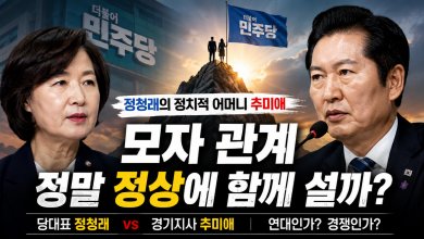 정청래의 정치적 어머니 추미애, 모자(母子)는 정말 정상에 함께 설까?