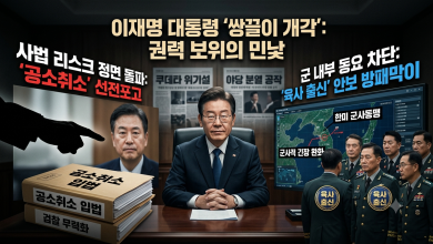 ‘쌍끌이 개각’의 위험한 본질: 공소취소 돌격대와 안보 방패막이 뒤에 숨은 사법 무력화