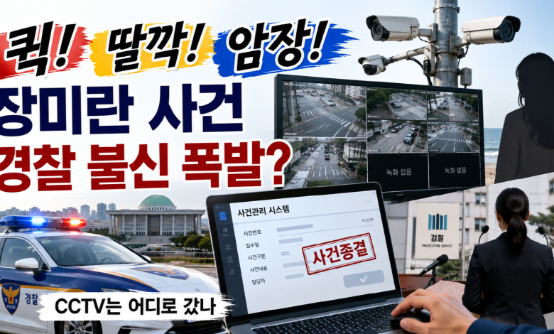 “퀵·딸깍·암장”…동네북 된 경찰, 장미란 사건이 이재명 정부와 박은정에게 던진 불편한 질문
